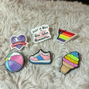 Gymnastics Crocs  shoe charm set
